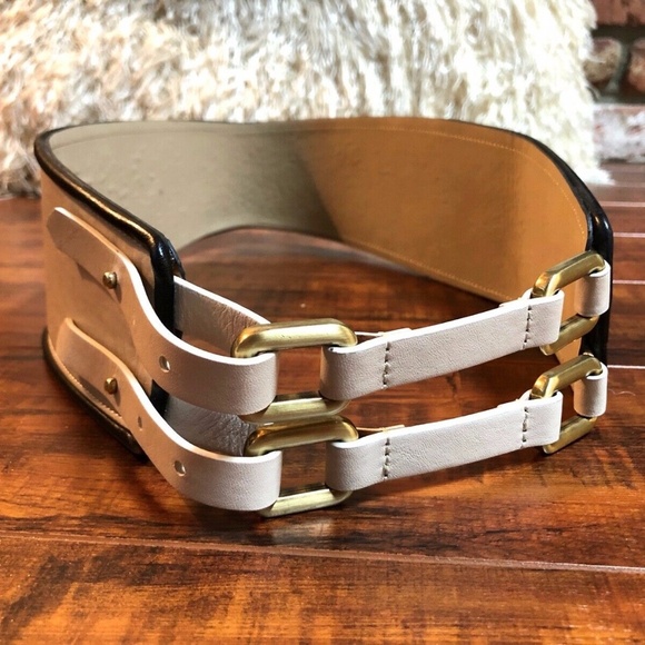 BoHo Double Buckle Faux Leather High Waisted Belt main image 6